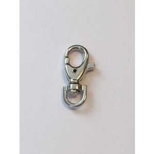 Hobby & Crafting Fun Karabiner met draaibaar oog 35 millimeter Zilver