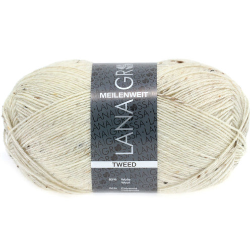 Lana Grossa Lana Grossa Meilenweit Tweed 100 gram nr 106 Natuur