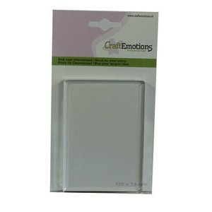 CraftEmotions CraftEmotions blok voor clearstempel 105x74mm 8mm