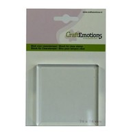 CraftEmotions blok voor clearstempel 74x74mm 8mm