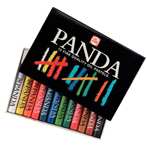 Panda Oliepastels Set 12 stuks