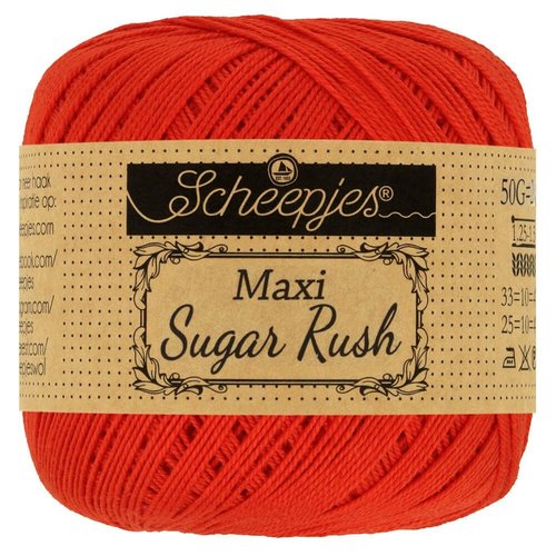 Scheepjeswol Scheepjes Maxi Sugar Rush 50 gram 390 Poppy Rose