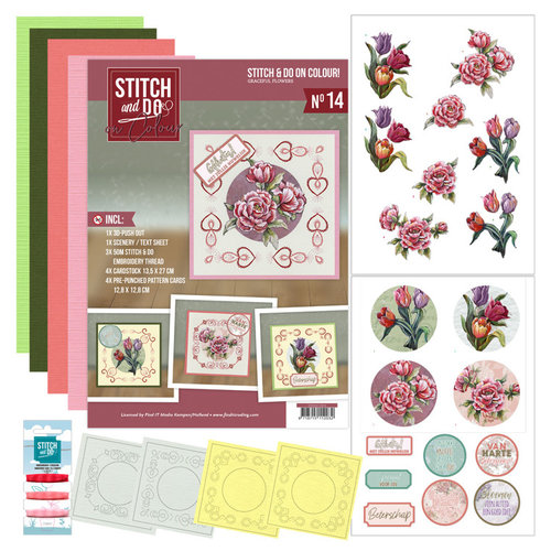 Stitch and Do  Stitch and Do on Colour 14 Yvonne Creations Graceful Flowers