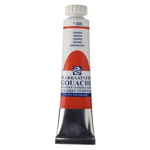 Talens  Gouache Plakkaatverf Extra Fijn 20 ml Oranje 235