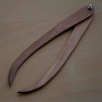 Houten Passer Krom 30 cm