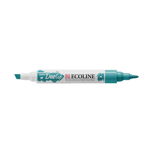 Ecoline Ecoline Duotip Marker Blauwgroen 640