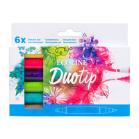 Ecoline Duotip markers urban landscape set 6 kleuren