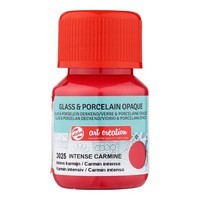 Art Creation Glas & Porselein Dekkend 30 ml Intense Carmine 3025