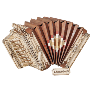 Robotime Robotime 3D Houten Puzzel Muziekinstrument Accordeon TG410