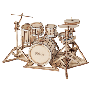 Robotime Robotime 3D Houten Puzzel Muziekinstrument Drumstel TG409