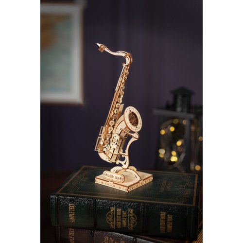 Robotime Robotime 3D Houten Puzzel Muziekinstrument Saxofoon TG309