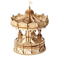 Robotime 3D Houten Puzzel Merry Go Round TG404