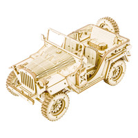Robotime 3D Houten Puzzel Army Field Car MC701