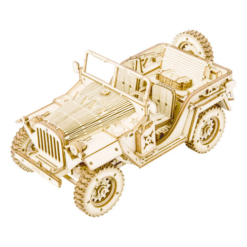 Robotime Robotime 3D Houten Puzzel Army Field Car MC701