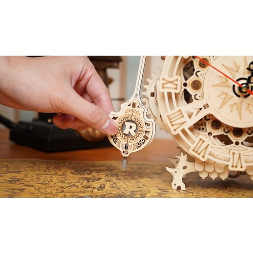 Robotime Robotime 3D Houten Puzzel Owl Clock LK503