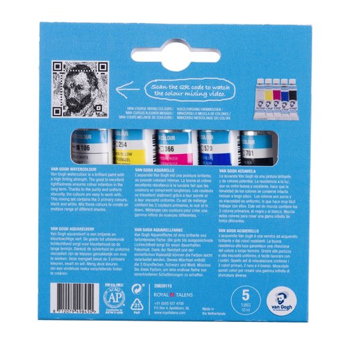 van Gogh Van Gogh Aquarelverf primaire mengset  5 x 10 ml tubes