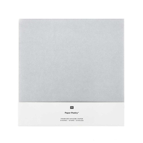 Rico Design Origami Papier Wit Zilver 15 x 15 cm 70 grams 32 vel