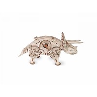 Eco Wood Art 3D Mechanische Puzzel Triceratops