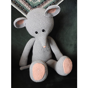 Funny's Haken XXL Funny Mouse basic grijs staand of zittend Funny's Haken XXL Funny Mouse basic grijs staand of zittend