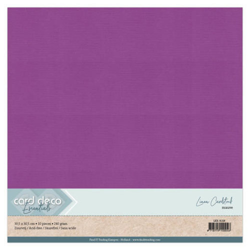 Card Deco Linnenkarton Cardstock SC Mauve