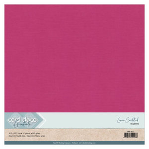 Card Deco Linnenkarton Cardstock Magenta 30 .5 x 30.5 cm