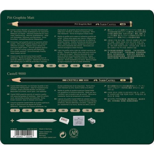 Faber Castell Faber Castell Grafietpotlood Pitt Mat en 9000 Tekenset