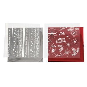 Creotime Deco folie en transfervel Magische kerst 15 x15 cm