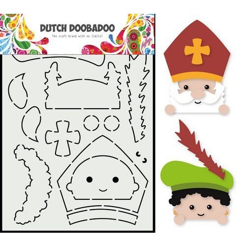 Dutch Doobadoo Dutch Doobadoo Card Art Built up Gluur Sint en Piet