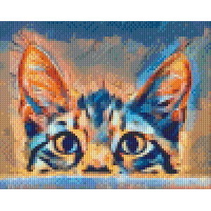 PixelHobby Pixelhobby Patroon 5680 nieuwsgierige Poes PixelHobby Pixelhobby Patroon 5680 nieuwsgierige Poes