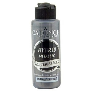 Cadence Hybride metallic acrylverf (semi mat) Antiek antraciet 120 ml