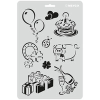 Sjabloon met Verjaardag Afbeeldingen