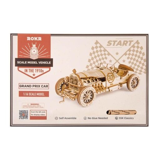 Rokr Rokr 3D Houten Puzzel Grand Prix Car MC401 Rokr Rokr 3D Houten Puzzel Grand Prix Car MC401