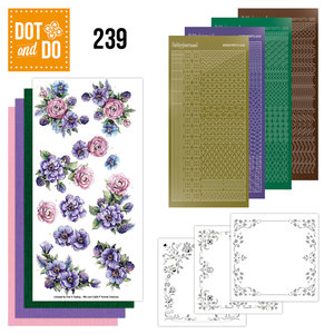 Hobbydots Dot and Do 239 Yvonne Creations  Very Purple