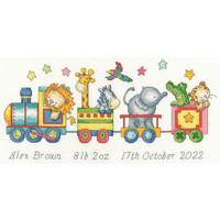 Bothy Threads Geboortetegel Borduurpakket Choo Choo Train