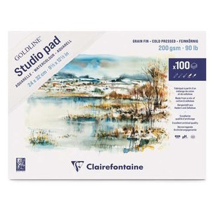 Clairefontaine Clairefontaine Goldline Studio Pad Aquarel 200 gram cold pressed