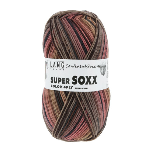 Lang Yarns Lang Yarns Super Soxx Continents 4 draads 100 gram 0404