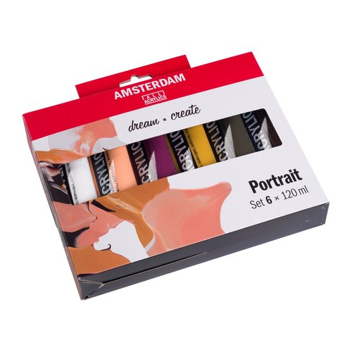 Amsterdam Amsterdam Standard Series acrylverf portret set 6 x 120 ml