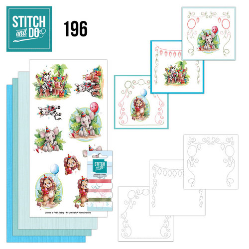 Hobbydots Stitch and Do 196  Yvonne Creations Jungle Party