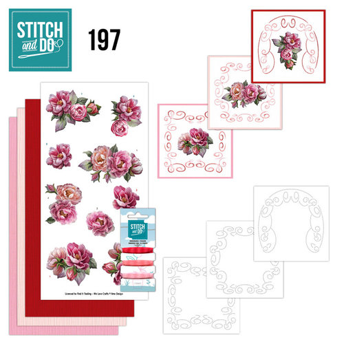 Hobbydots Stitch and Do 197 Amy Design Roses Are Red