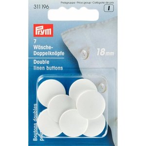 Prym Prym Slopen Knopen 18 mm Wit 7 stuks