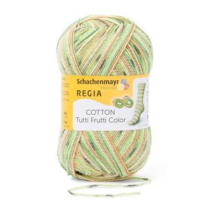 Regia Regia Sokkengaren Coton Tutti Frutti  Colour 2418 Kiwi