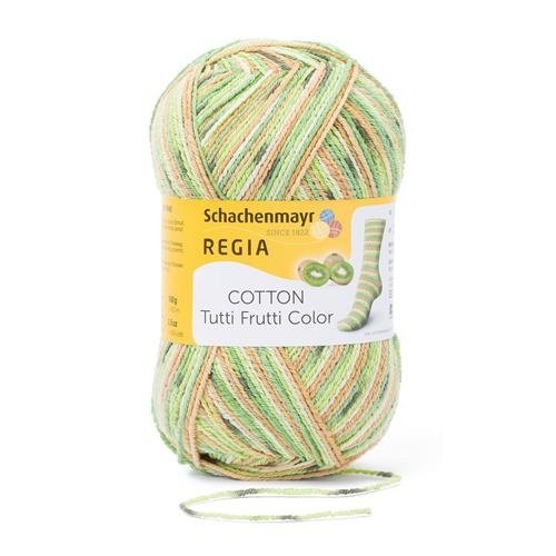 Regia Regia Sokkengaren Coton Tutti Frutti  Colour 2418 Kiwi