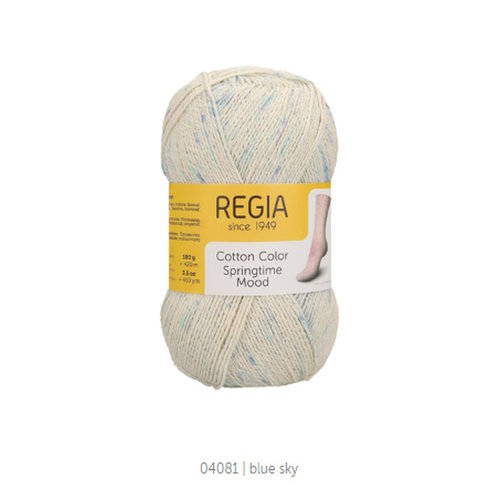 Regia Regia Cotton Color Springtime Mood 04081 Sky Blue