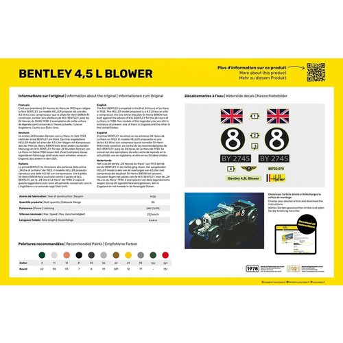 Heller Heller Bentley Blower 1:24 Heller Heller Bentley Blower 1:24