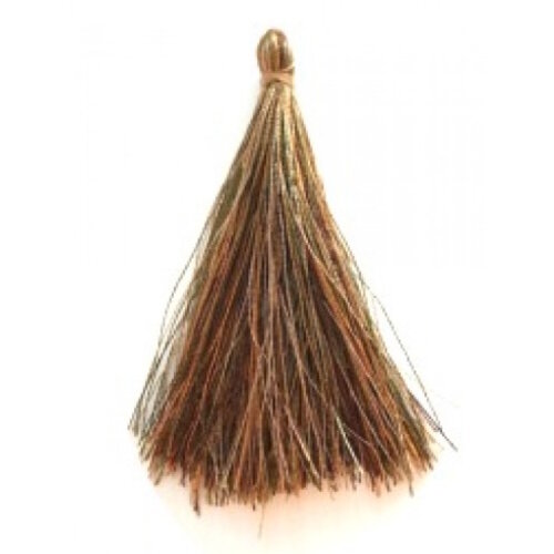 Draad Kwastje Tassel 65 mm Bruin Mix