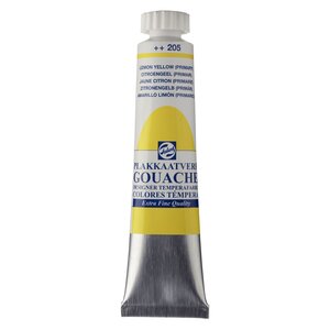 Talens  Gouache Extra Fine Quality Tube 20 ml Citroengeel (Primair) 205