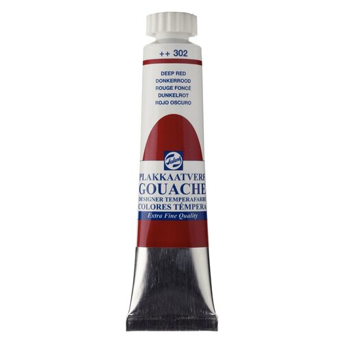 Talens  Talens Gouache Extra Fine Quality Tube 20 ml Donkerrood 302