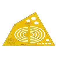 Tekensjabloon Axonograph 240 x 135 x 1,2mm