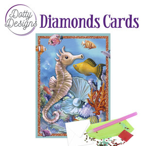 Dotty Designs   Diamond Painting Kaart Zeepaardje