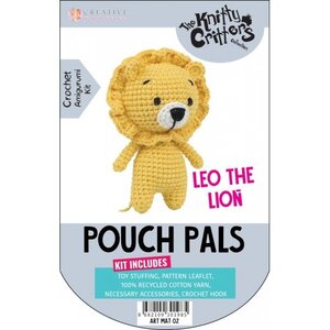 The Knitty Critters Haakpakket Knitty Critters Pouch Pals Leo The Lion